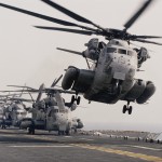 CH-53E Super Stallion Helicopter Lifting Off